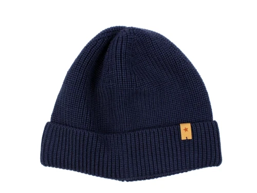 Huttelihut navy beanie uld